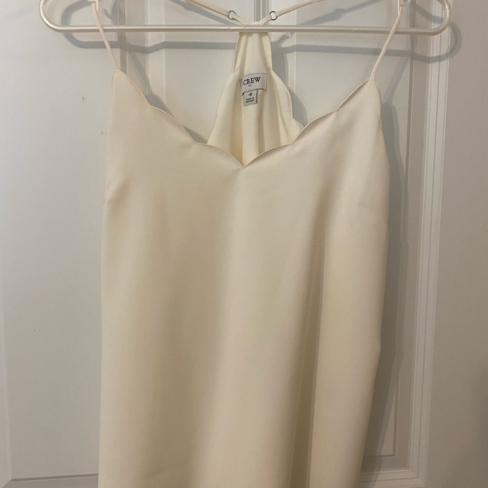 Size 4 scallop cami by j crew factory